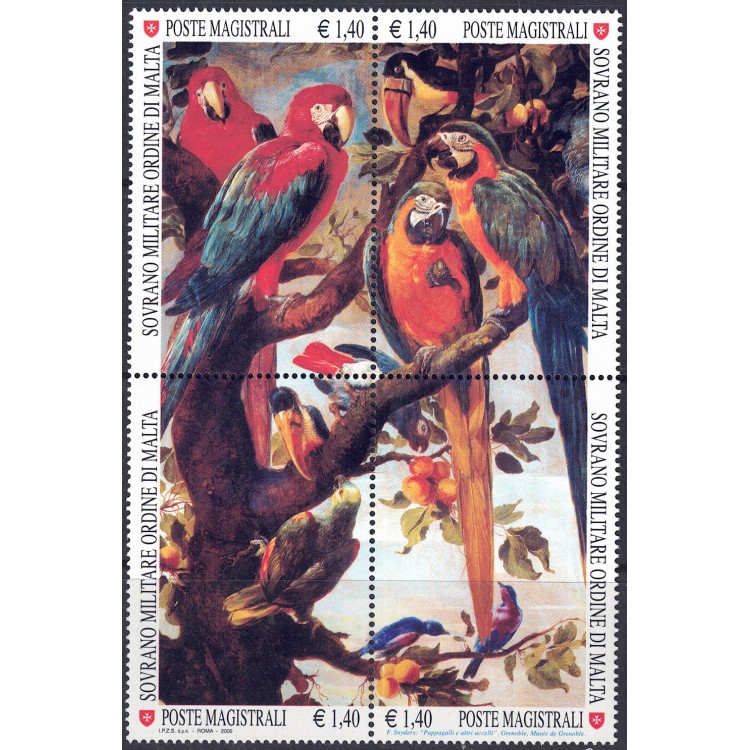 SMOM 2009 Nature and art (5th series) 4v MNH**