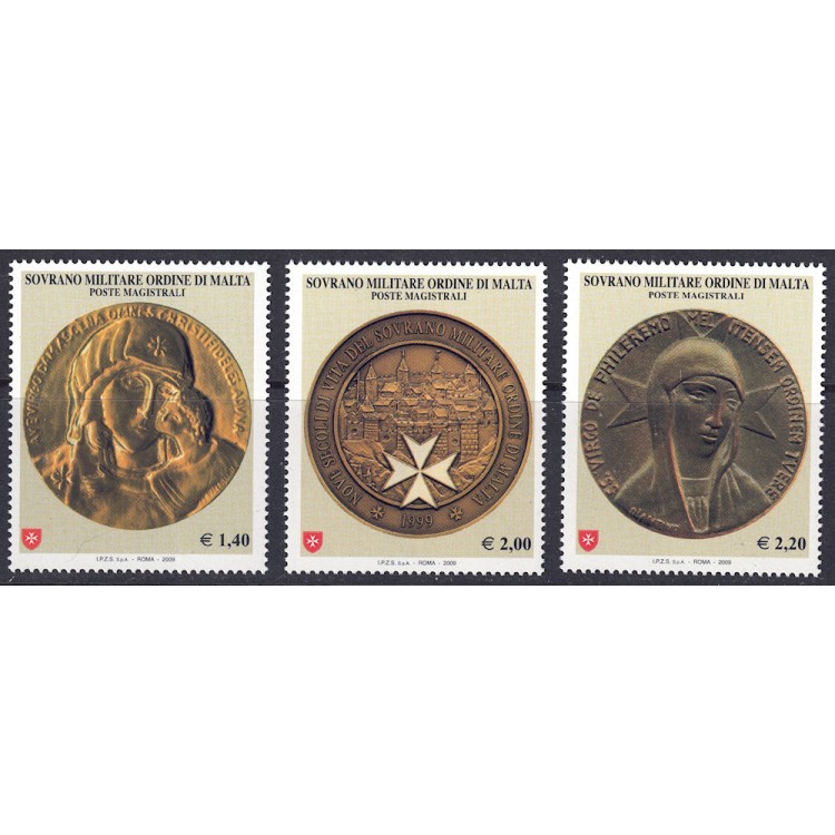 SMOM 2009 Medals 3v MNH**