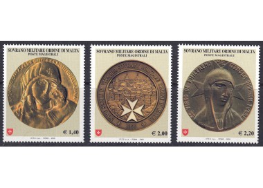 SMOM 2009 Medals 3v MNH**