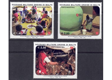 SMOM 2009 Medical and Humanitarian Activities 3v MNH**
