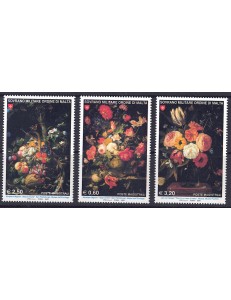SMOM 2009 Still lifes 3v MNH**
