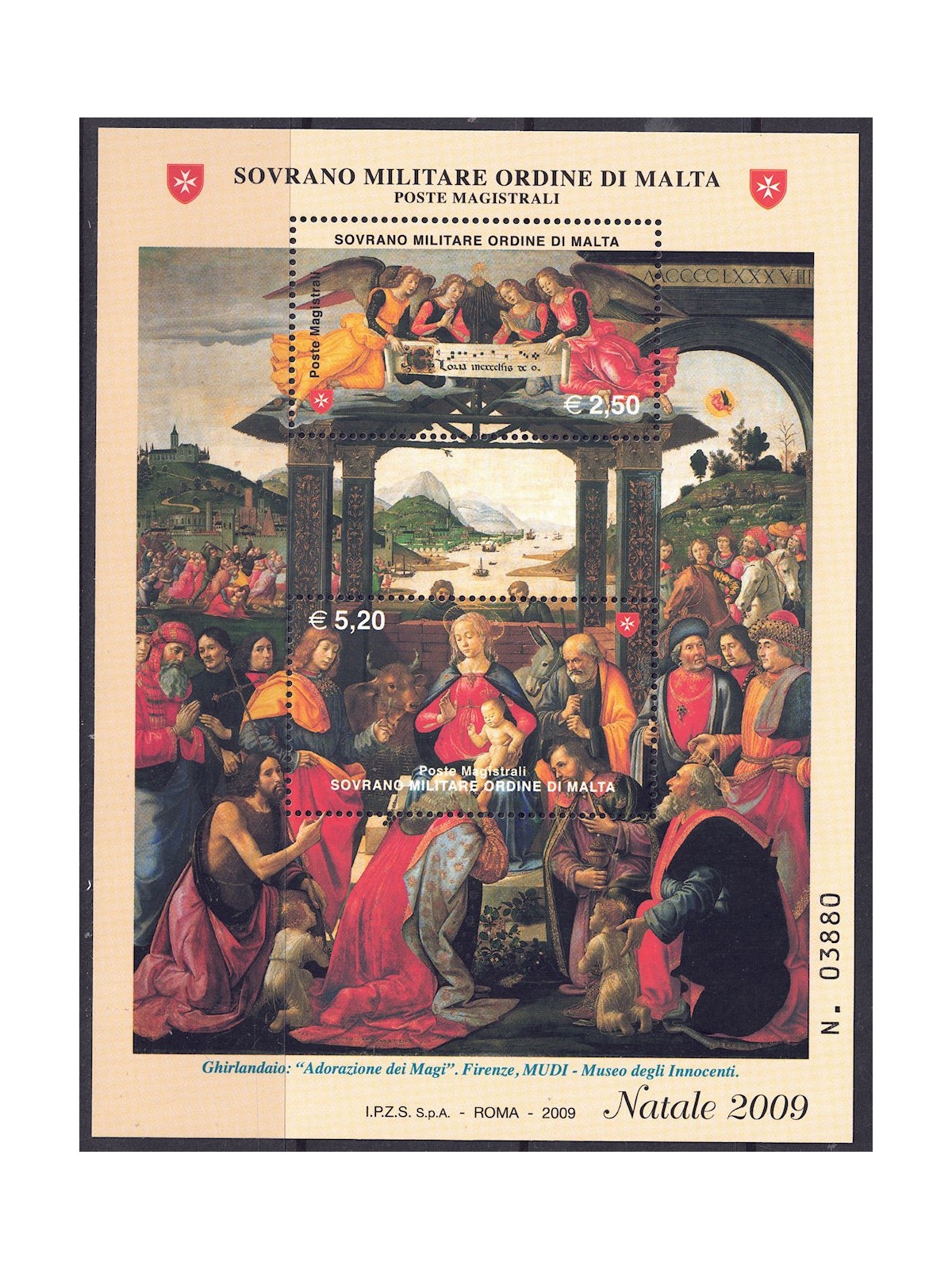 SMOM 2009 Natale BF MNH**