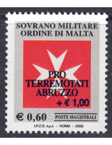 SMOM 2009 Pro Terremotati Abruzzo MNH**