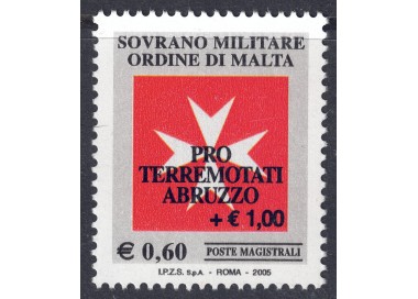 SMOM 2009 Pro Earthquake Victims Abruzzo MNH**