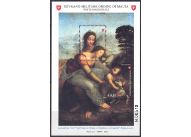 SMOM 2010 Maestri della pittura BF MNH**