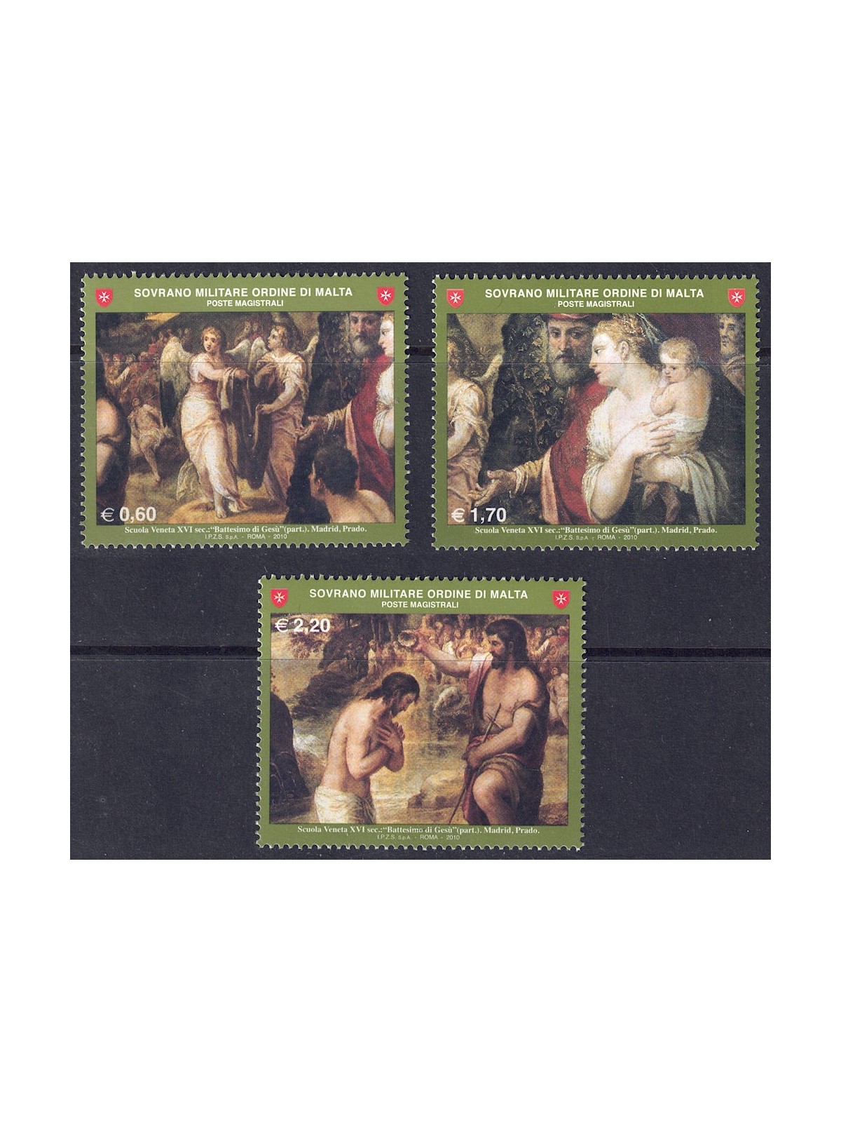 SMOM 2010 San Giovanni Battista 3v MNH**