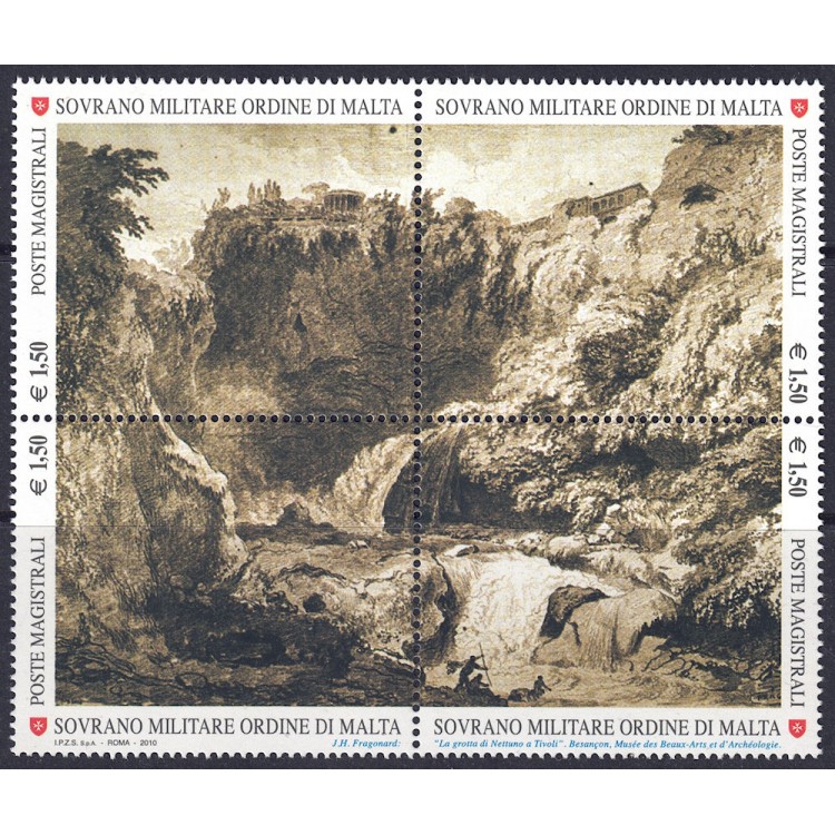 SMOM 2010 Drawing in Art (3rd series) 4v MNH**