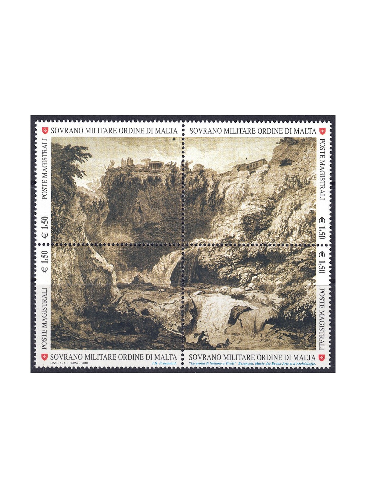SMOM 2010 Drawing in Art (3rd series) 4v MNH**