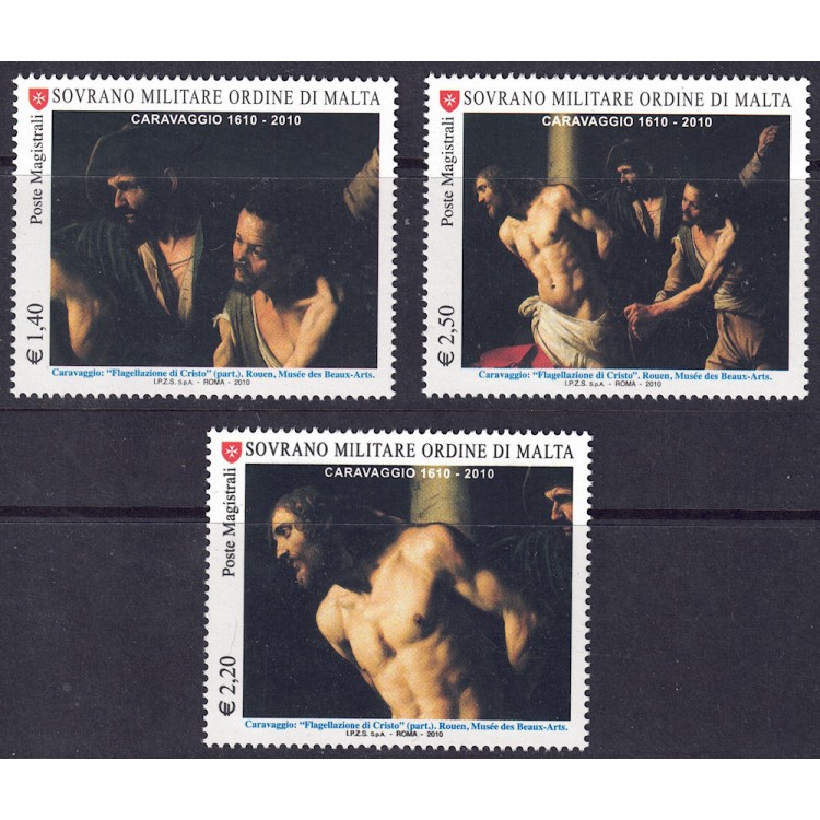 SMOM 2010 Michelangelo Merisi (Caravaggio) 3v MNH**
