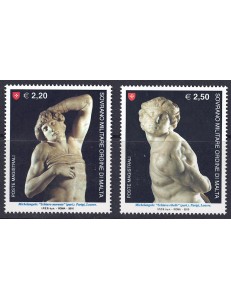 SMOM 2010 Maestri della Scultura 2v MNH**