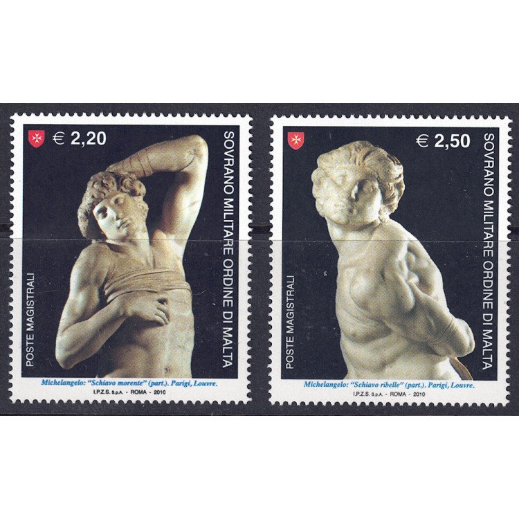 SMOM 2010 Masters of Sculpture 2v MNH**