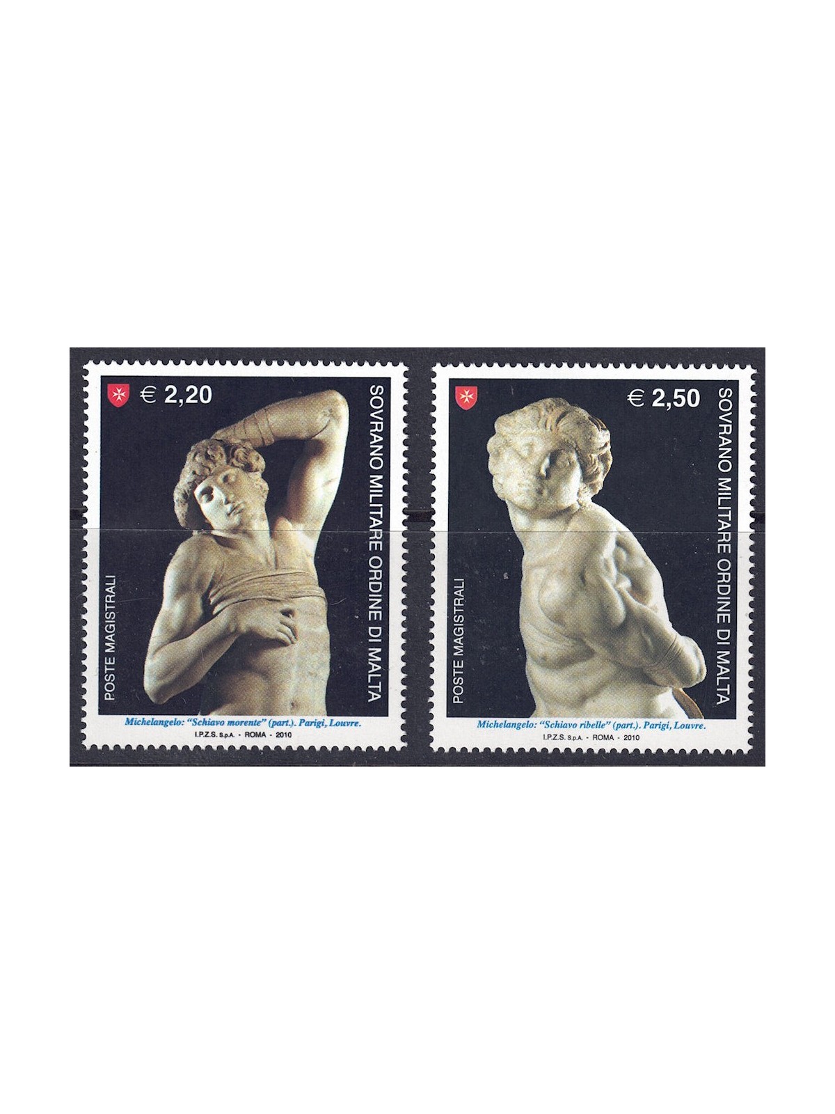 SMOM 2010 Masters of Sculpture 2v MNH**