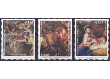 SMOM 2010 Christmas 3v MNH**