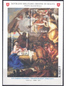 SMOM 2010 Christmas s/s MNH**