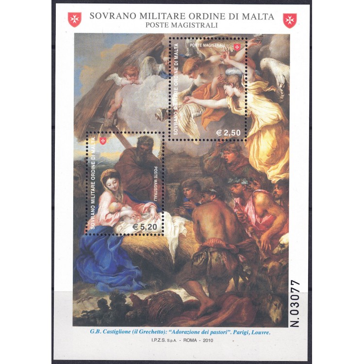 SMOM 2010 Natale BF MNH**