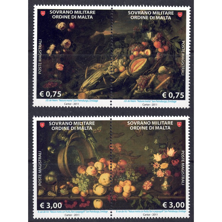SMOM 2011 Still lifes 4v MNH**
