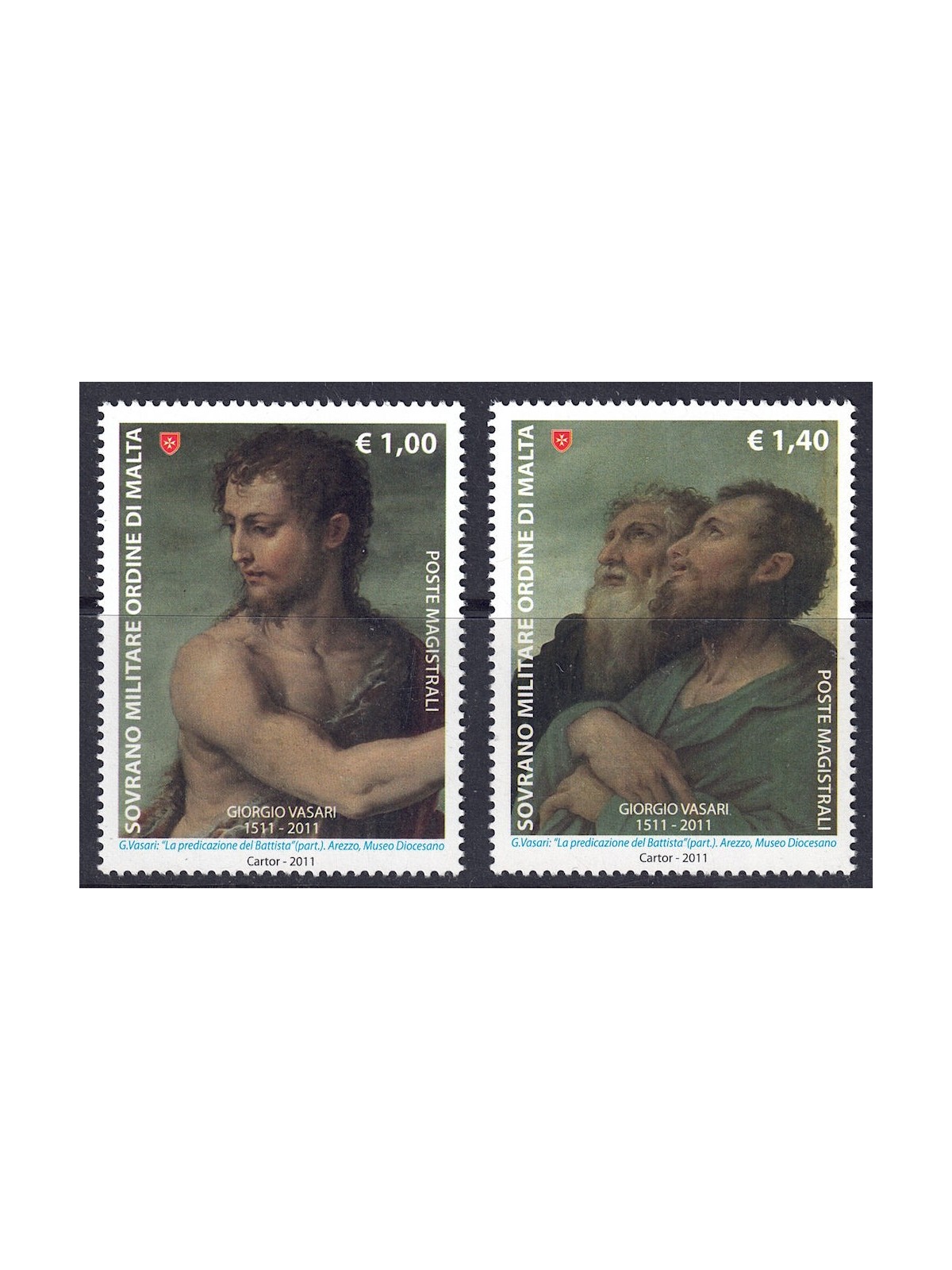 SMOM 2011 Giorgio Vasari 2v MNH**