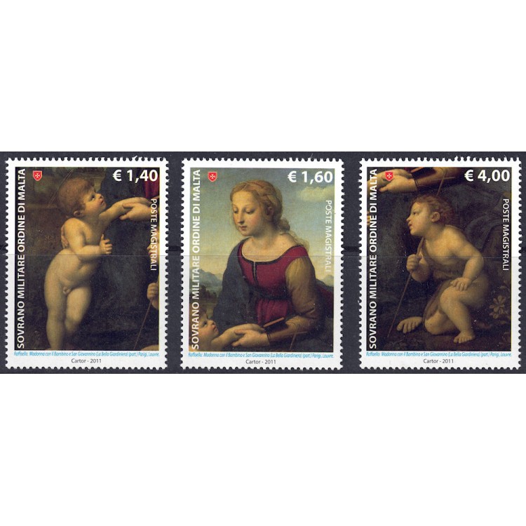 SMOM 2011 Masters of Painting 3v MNH**