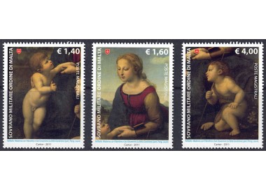 SMOM 2011 Masters of Painting 3v MNH**