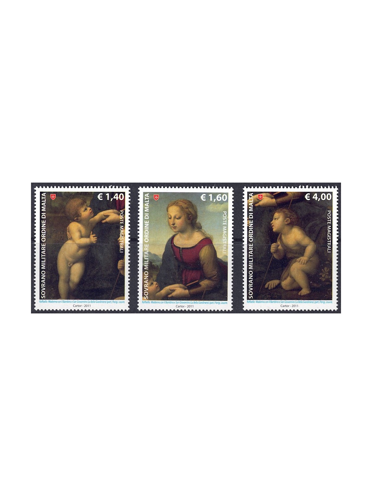 SMOM 2011 Masters of Painting 3v MNH**