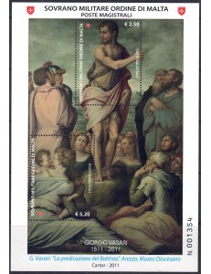 SMOM 2011 Giorgio Vasari BF MNH**