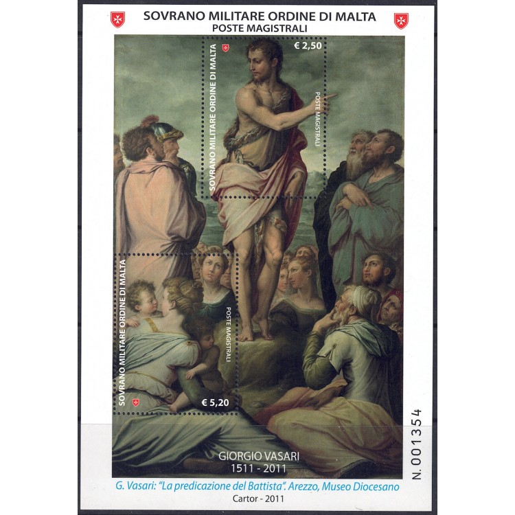 SMOM 2011 Giorgio Vasari s/s MNH**