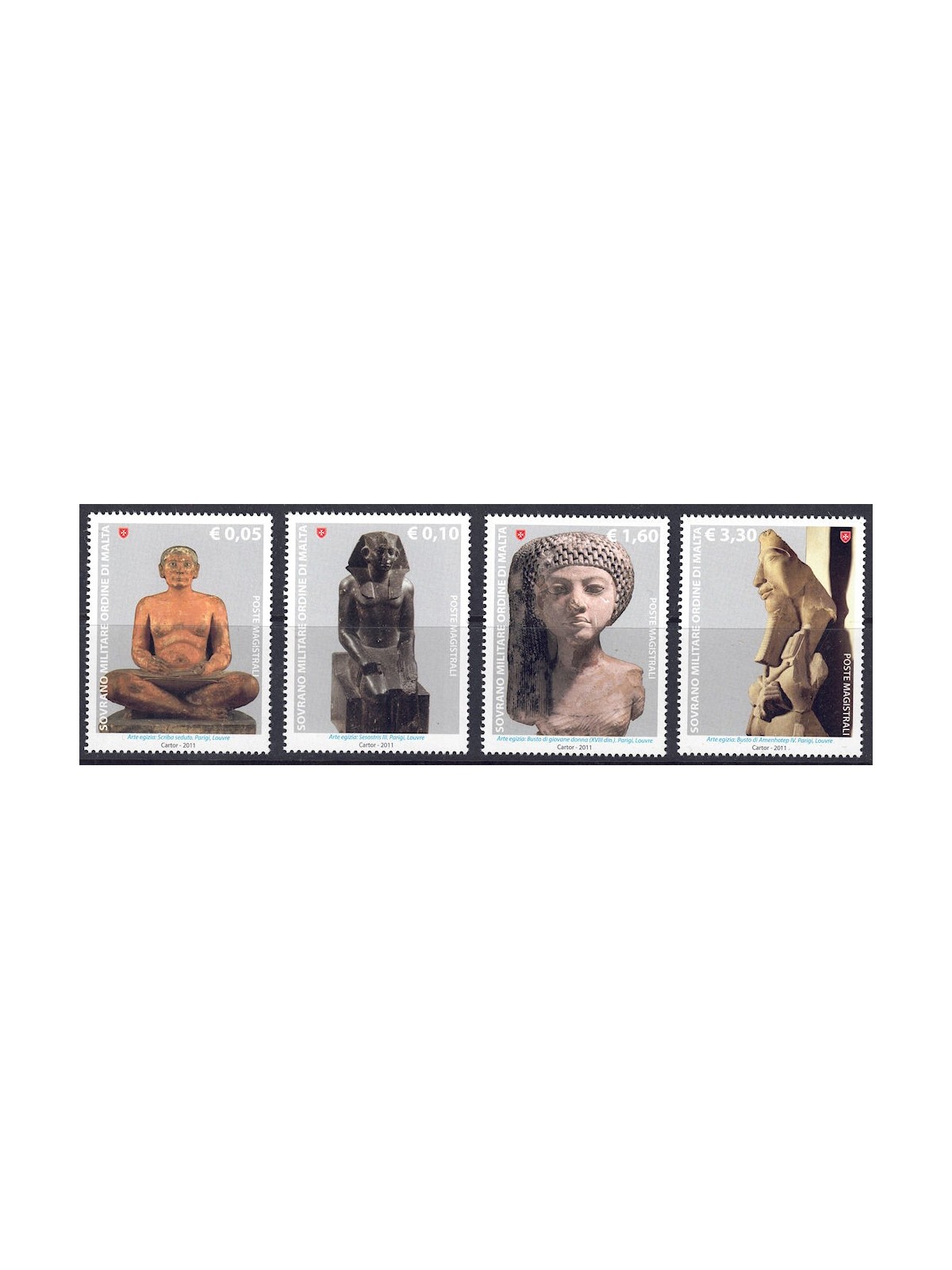 SMOM 2011 La Scultura nell'Arte (1ª serie) 4v MNH**
