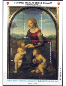 SMOM 2011 Maestri della pittura BF MNH**