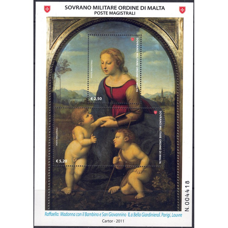 SMOM 2011 Maestri della pittura BF MNH**