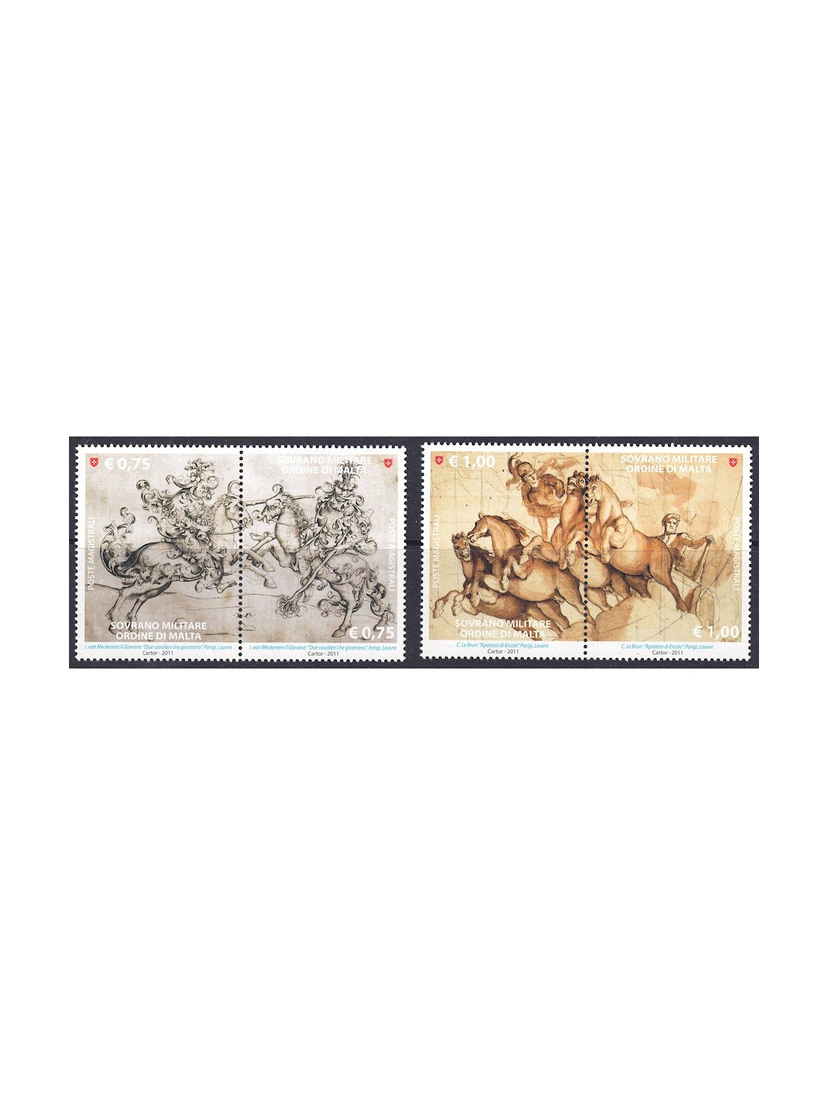 SMOM 2011 Il disegno nell'arte (4ª serie) 4v MNH**