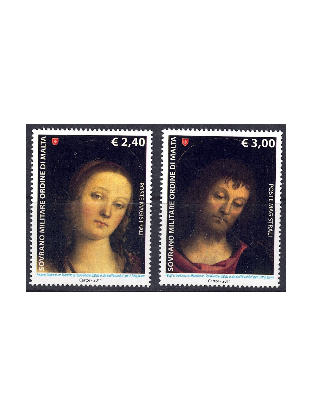 SMOM 2011 St. John the Baptist 2v MNH**