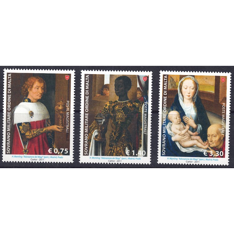 SMOM 2011 Natale 3v MNH**