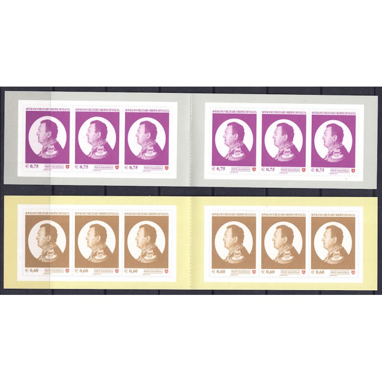 SMOM 2012 Fra' Matthew Festing 2 booklet MNH**