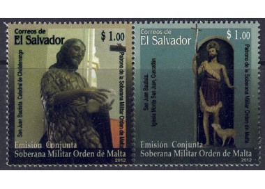 EL SALVADOR 2012 Sacred Art, St John the Baptist 2v MNH**