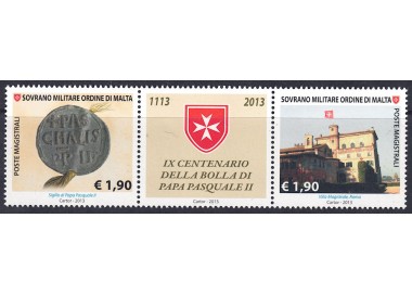 SMOM 2013 Pope Paschal II 2v MNH**
