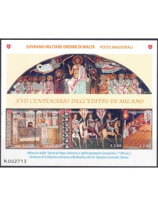 SMOM 2013 Editto di Milano BF MNH**
