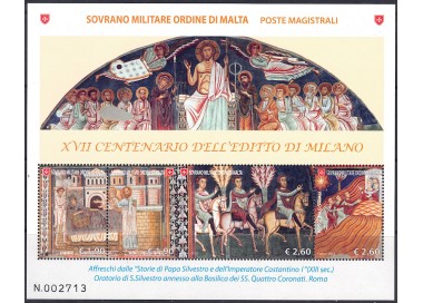 SMOM 2013 Edict of Milan s/s MNH**