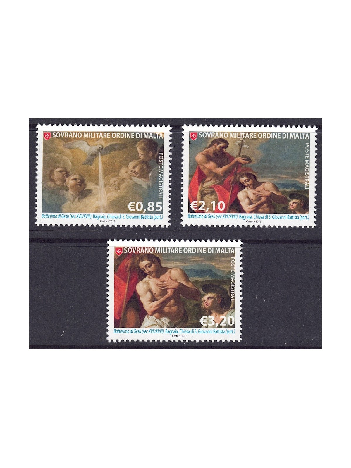 SMOM 2013 San Giovanni Battista 3v MNH**