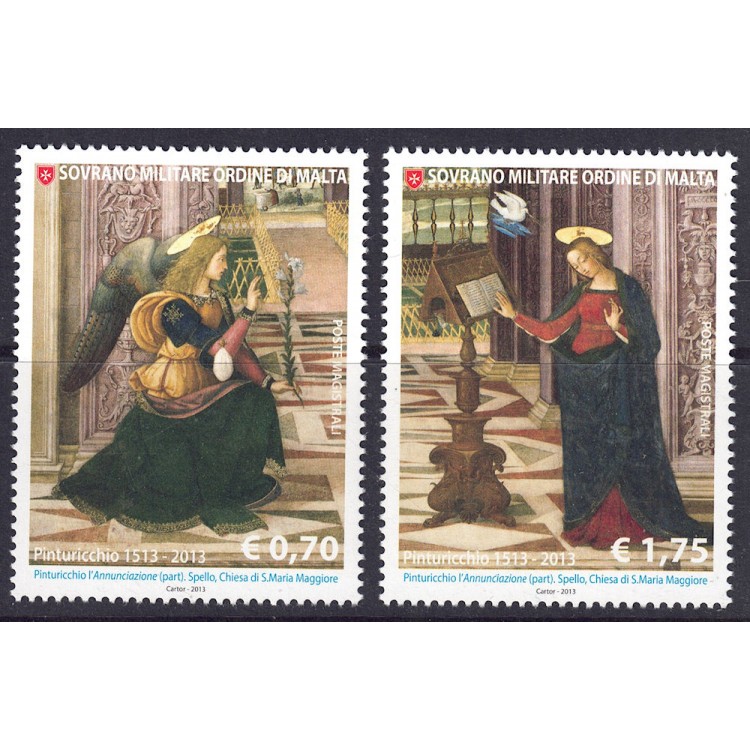 SMOM 2013 Pinturicchio 2v MNH**