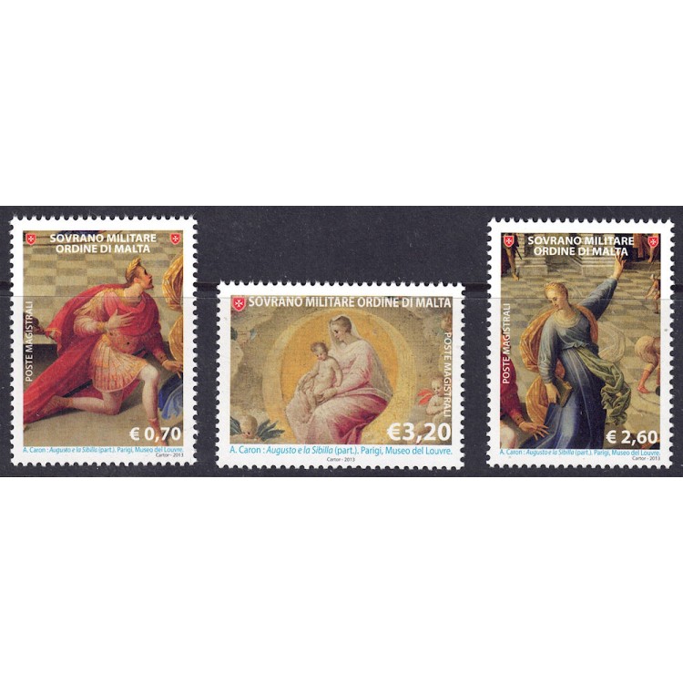SMOM 2013 Maestri della pittura 3v MNH**