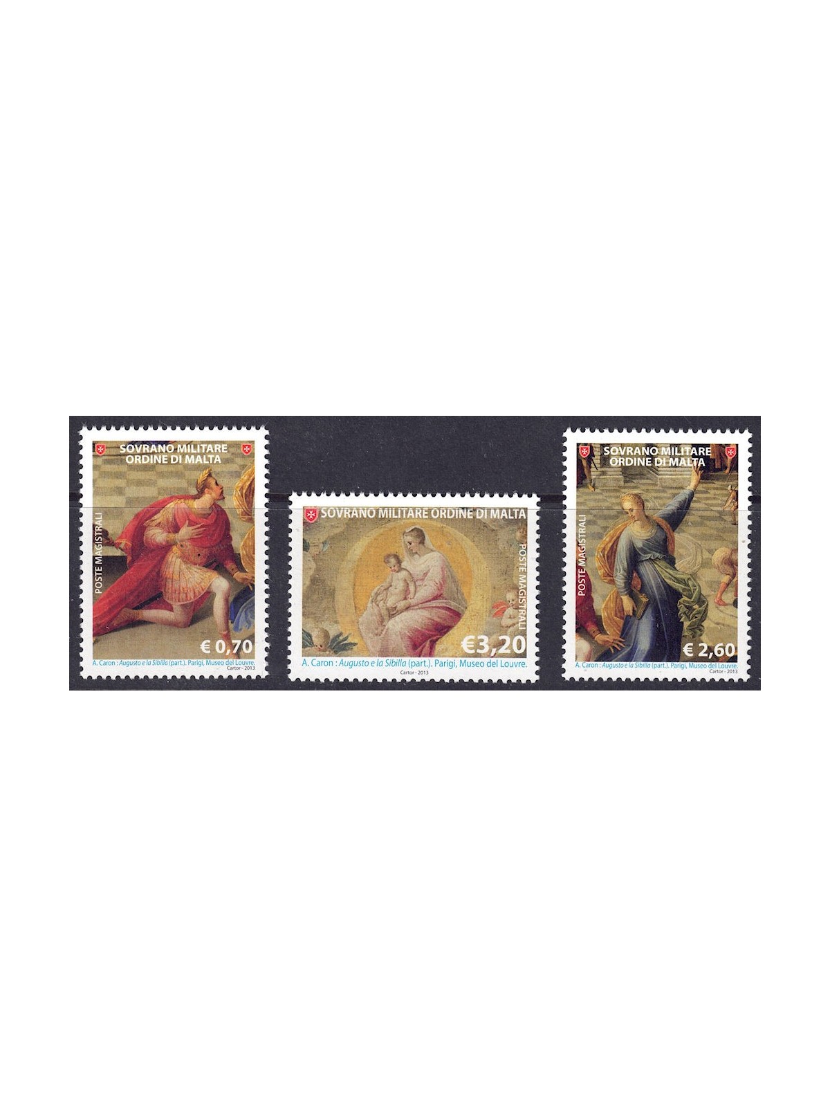 SMOM 2013 Maestri della pittura 3v MNH**