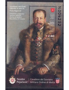 SMOM 2013 Teodor Pejačević s/s MNH**