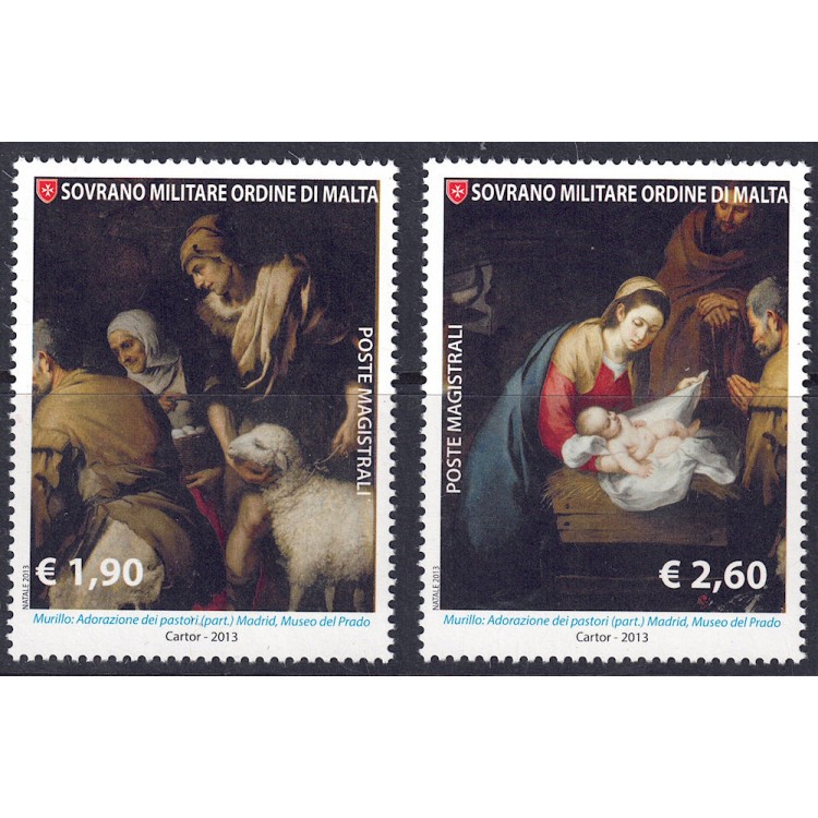 SMOM 2013 Christmas 2v MNH**