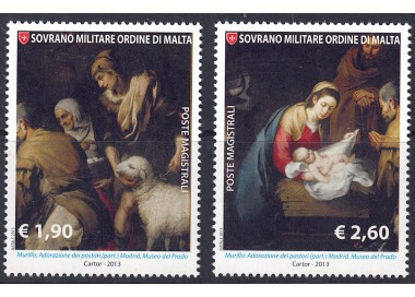SMOM 2013 Natale 2v MNH**