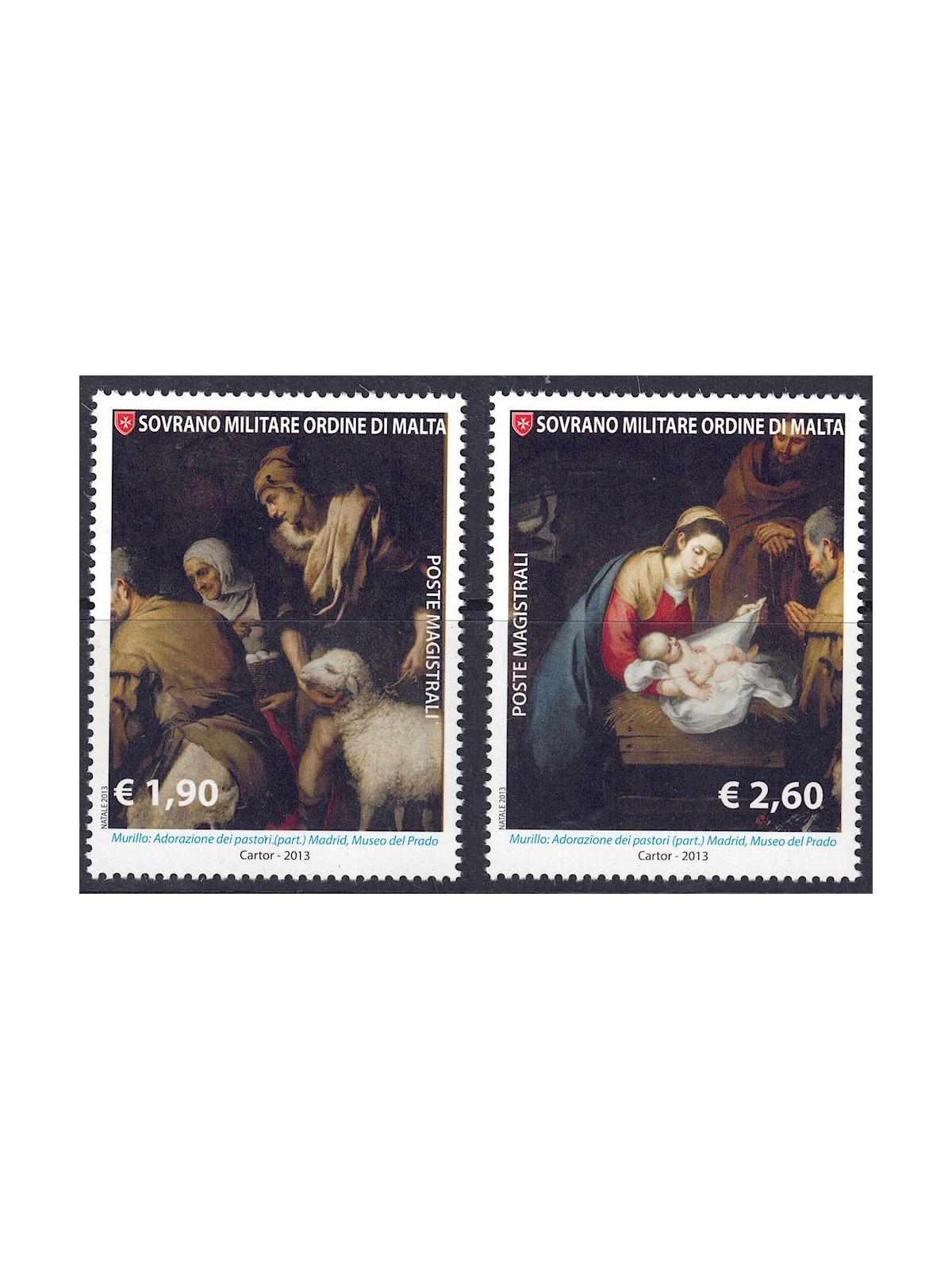 SMOM 2013 Natale 2v MNH**