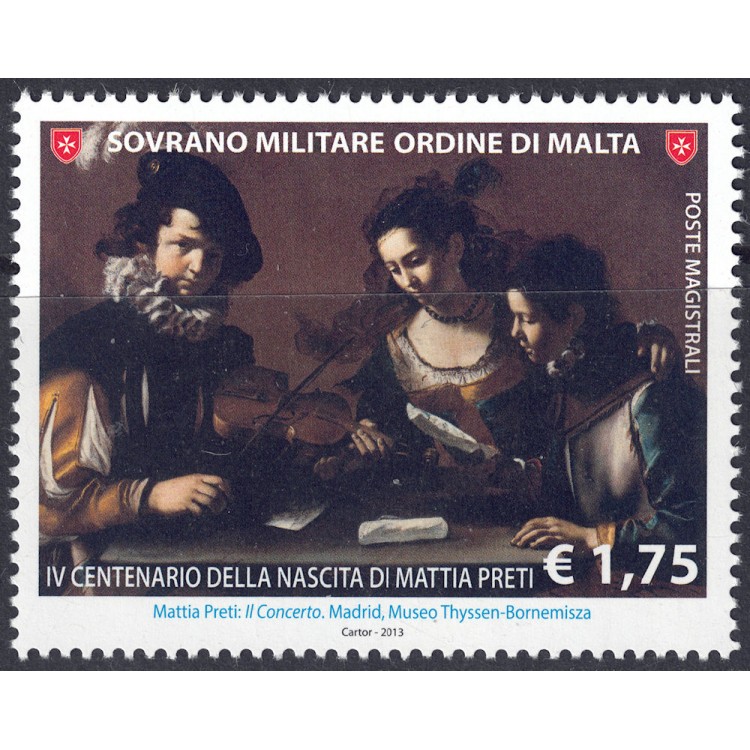 SMOM 2013 Mattia Preti MNH**