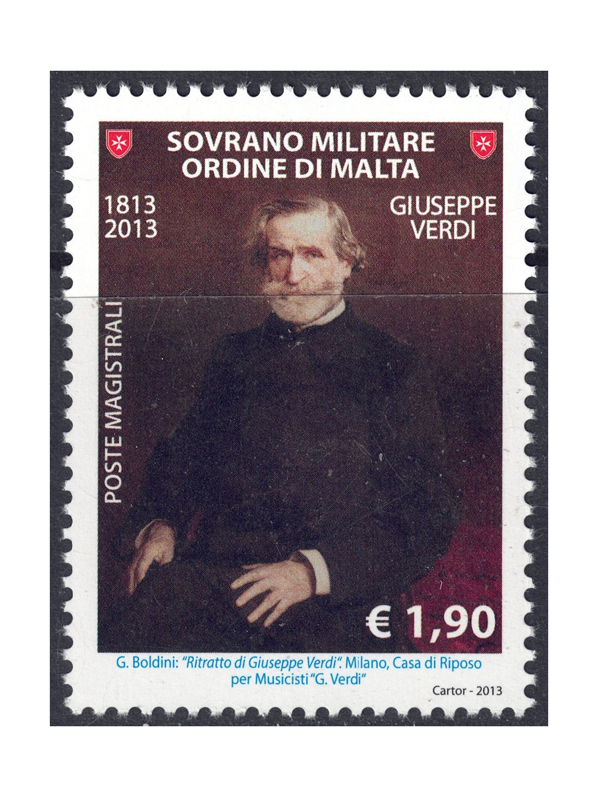 SMOM 2013 Giuseppe Verdi MNH**
