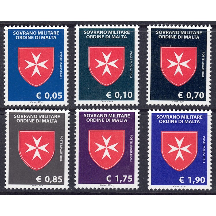 SMOM 2014 The Octagonal Cross 6v MNH**