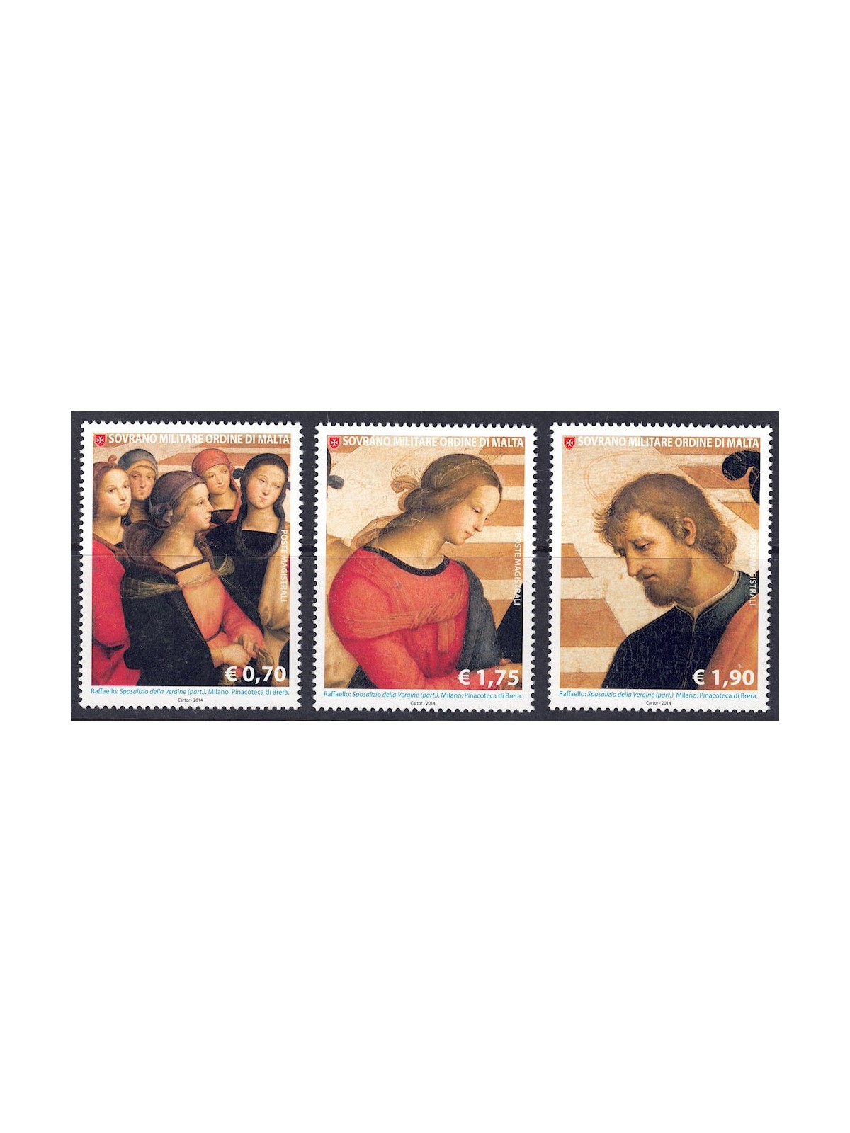 SMOM 2014 Masters of Painting 3v MNH**