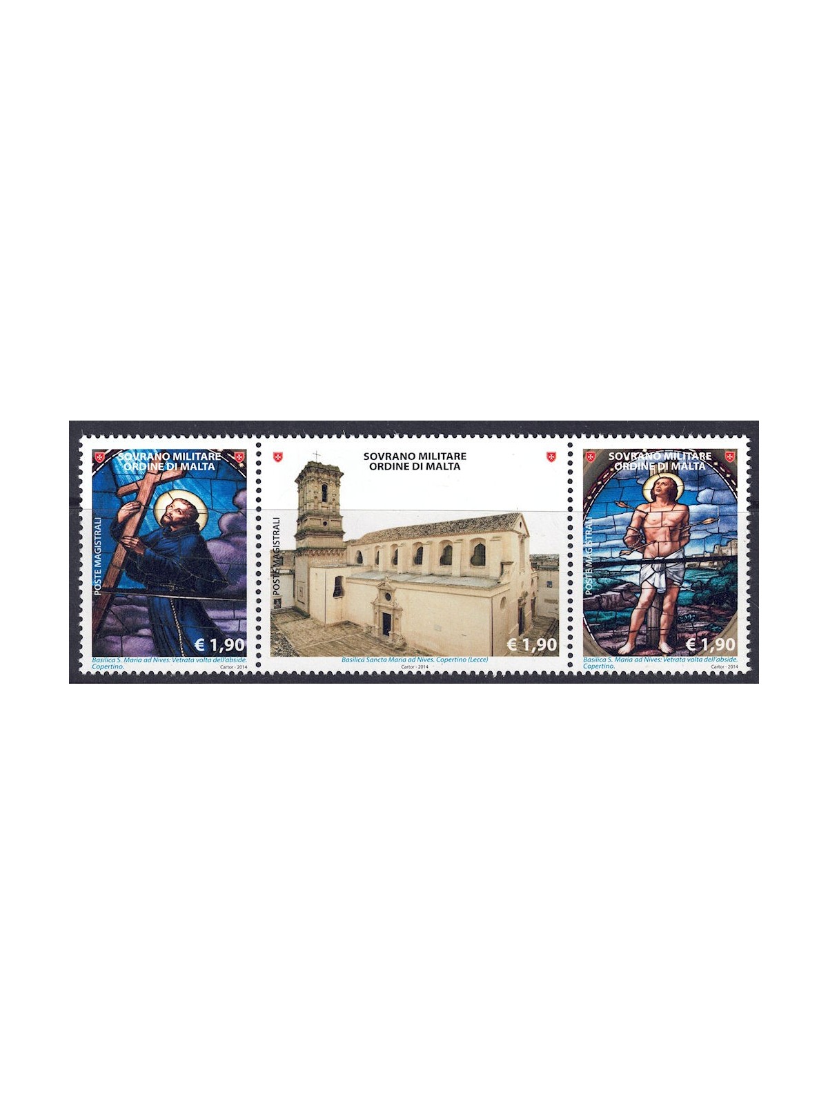 SMOM 2014 I luoghi della Fede 3v MNH**
